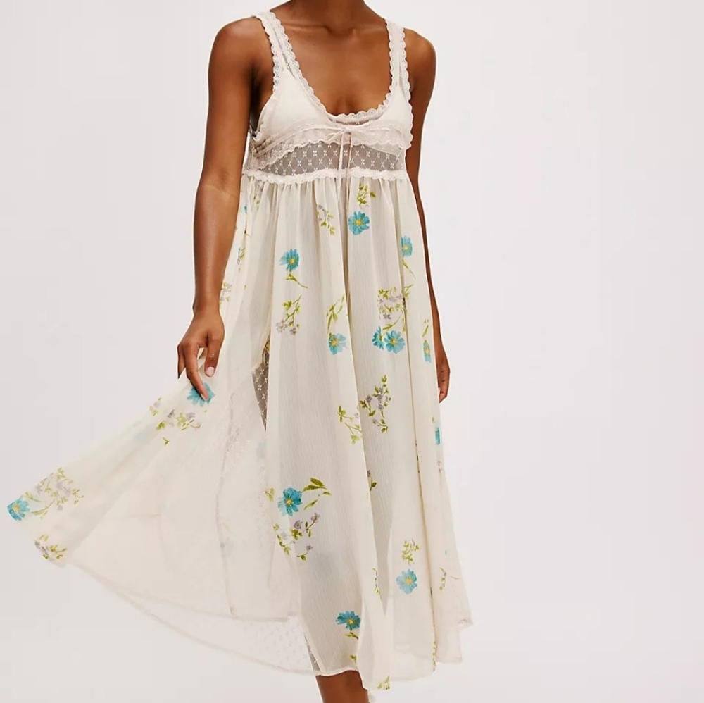 NWT Free People Making Moves Midi Slip